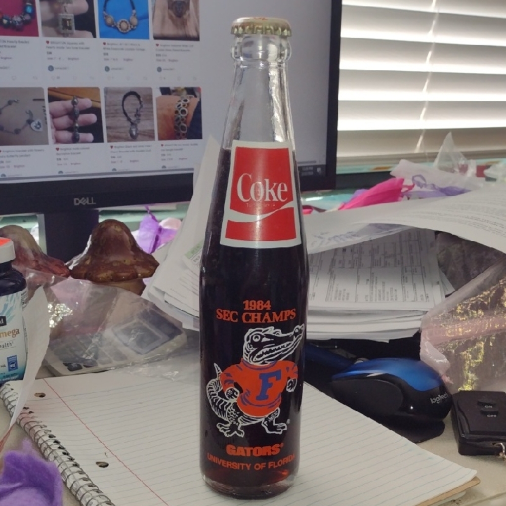 Florida Gators Football Team 1984 SEC Champs Unopened Coke Bottle
